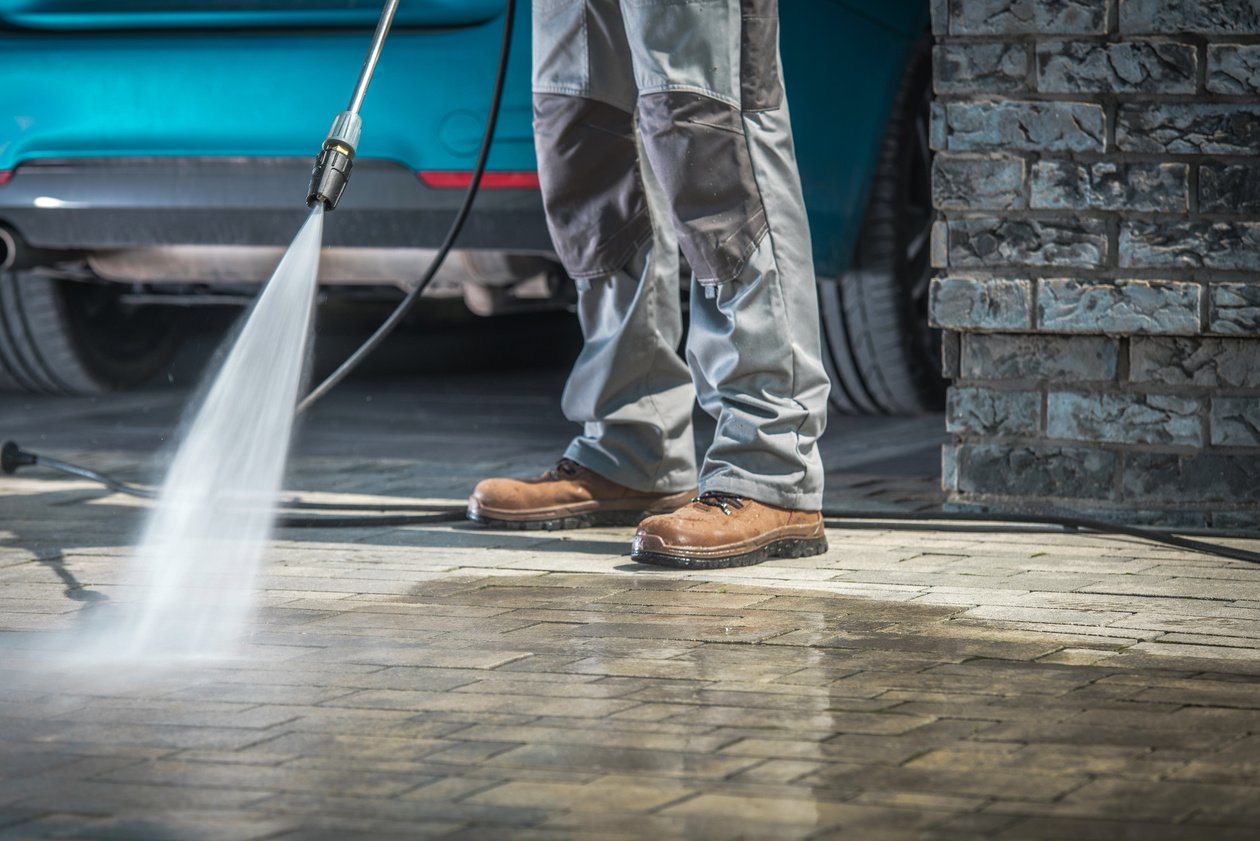 Stone Driveway Cleaning